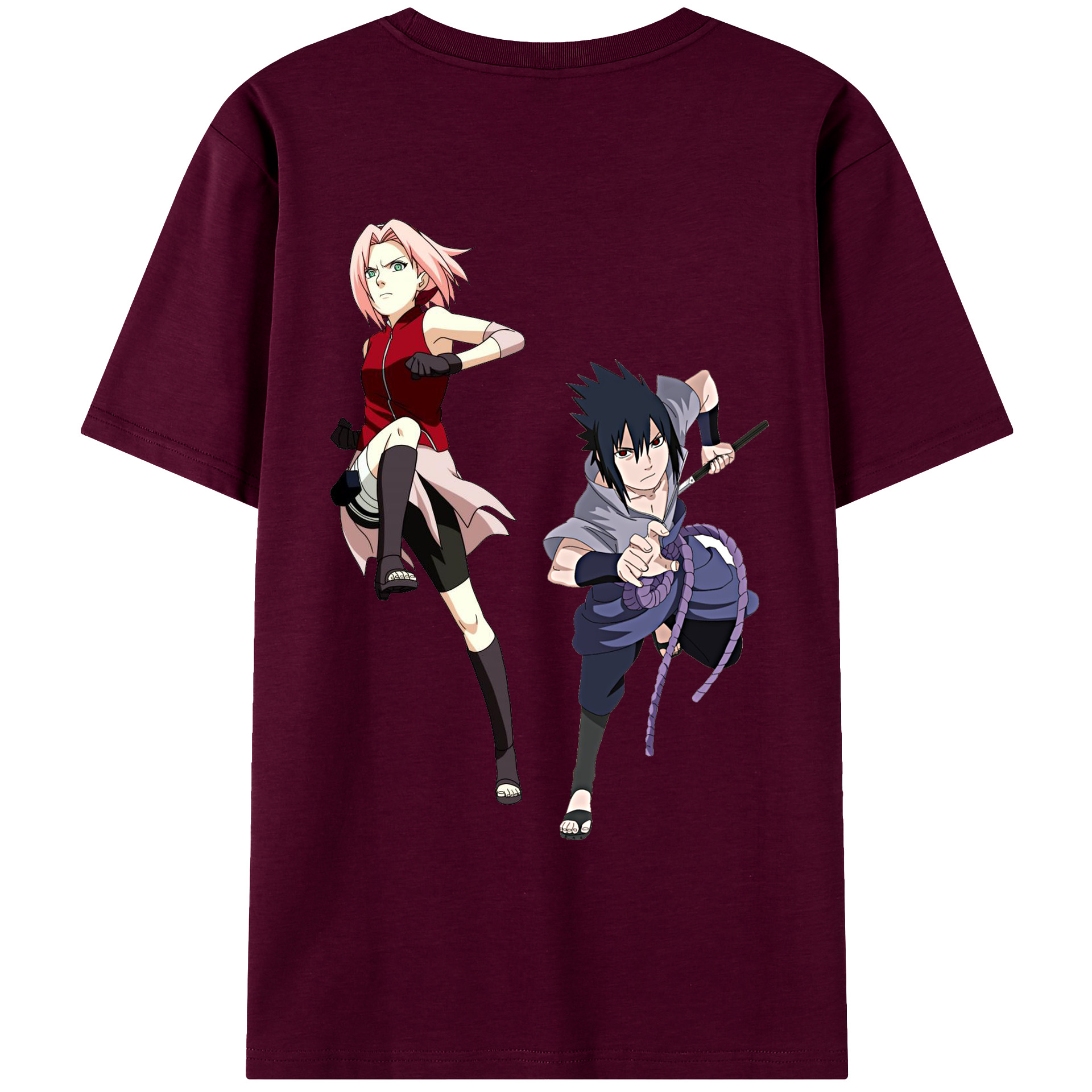 （画像用） NARUTO -ナルト- 春野サクラ Haruno Sakura レディース半袖Tシャツ(バックプリント)
